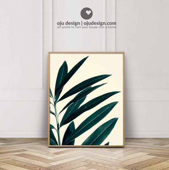 leaf print wall art