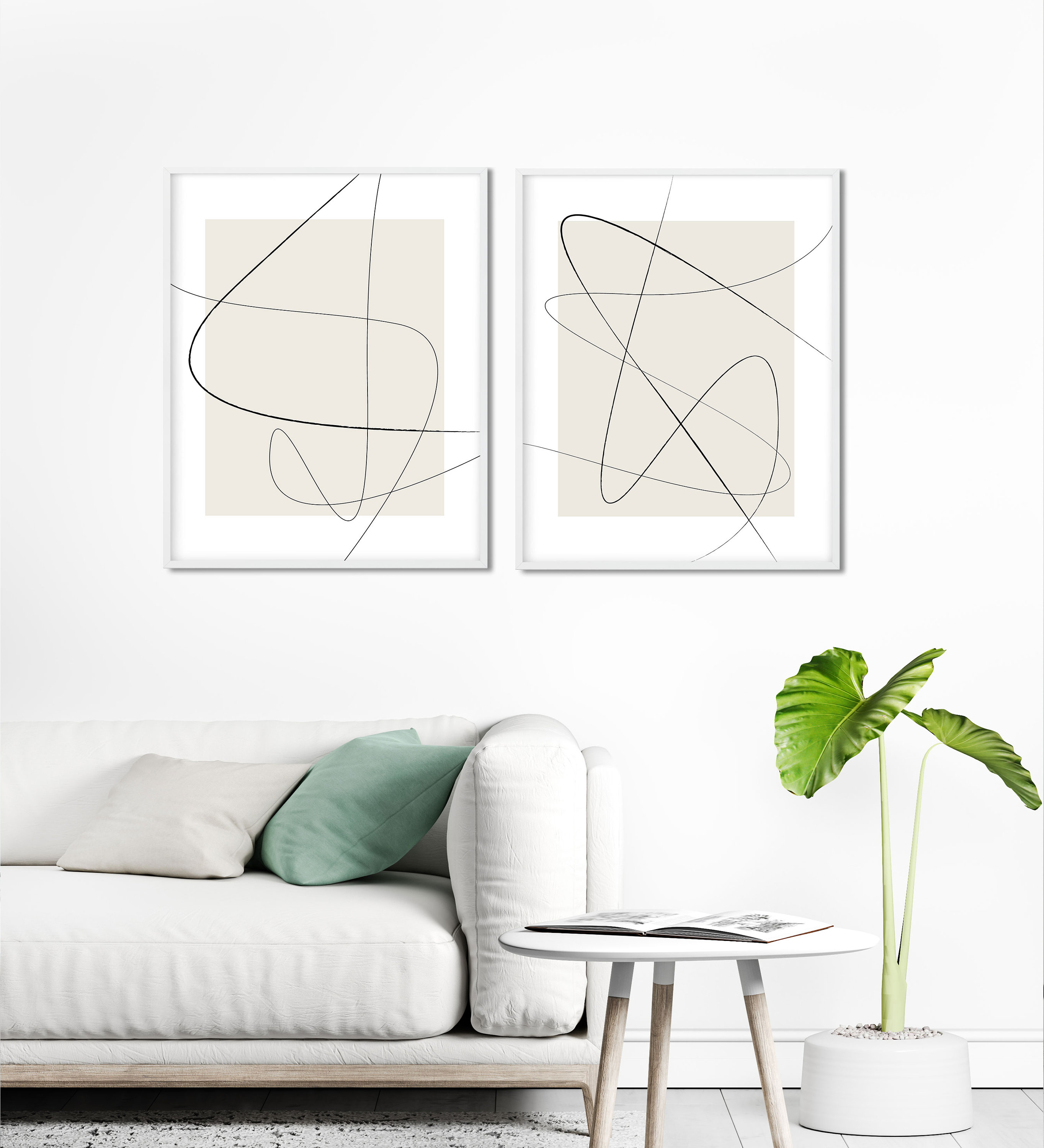 Set of 2 Prints Minimalist Gallery Wall Art Set of 2 Etsy