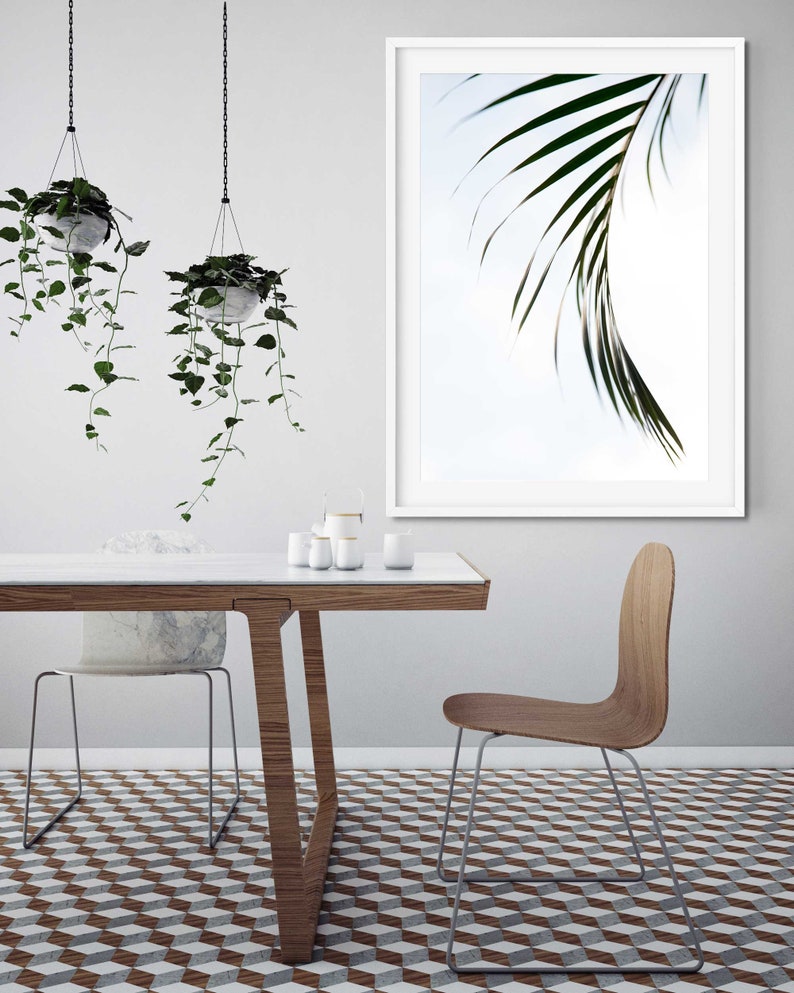 Extra Large Wall Art Tropical Leaves Coastal Wall Art Etsy