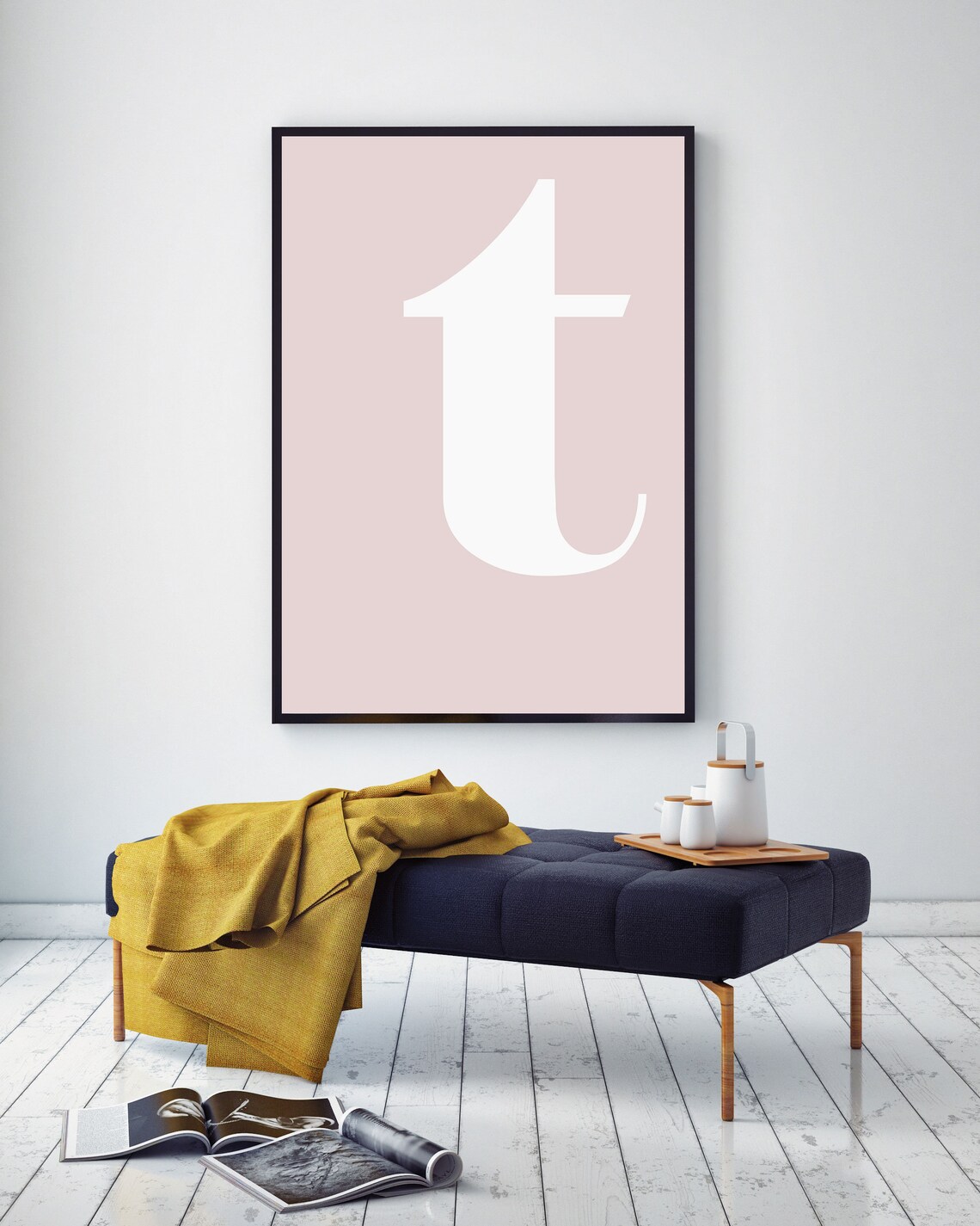 Single Letter T Wall Decor Alphabet Letters for Wall Art T Etsy