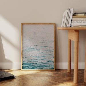 Abstract Seascape Wall Print, Sea Photography, Ocean Waves Art, Coastal Wall Decor . image 1
