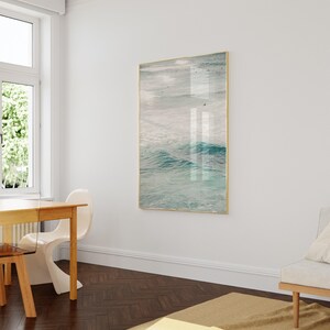 Ocean Waves Art, Beach House Wall Print, Abstract Water Photography, Sea Poster image 2