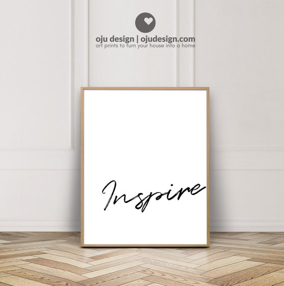 Simple Quotes For Bedroom Wall Word Poster Printable Art Single Word Quote Wall Decor Inspire Wall Art Creativity Quotes