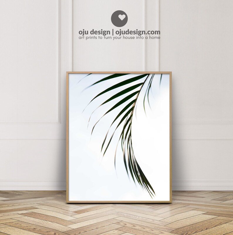 Extra Large Wall Art Tropical Leaves Coastal Wall Art Etsy
