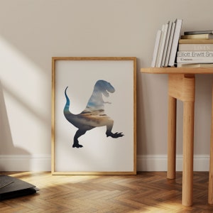 Dinosaur Print Dinosaur Wall Decor Kids Room Art T Rex Dinosaur Decor Animal Art Kids Room Decor Boys Room Decor Kids Wall Art Digital Art