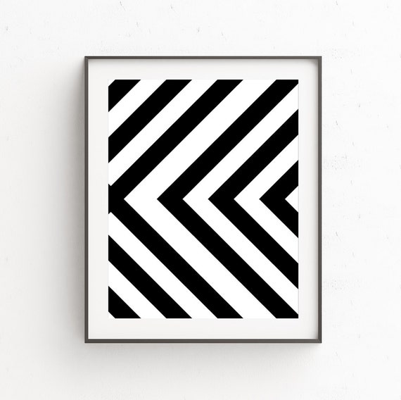 Black And White Art Geometric Wall Art Geometric Art Etsy