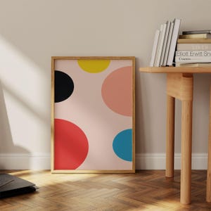 Colorful Posters - Scandi Wall Art - Bright Wall Art - Circle Print - Geometric Pictures - Bright Modern Art - Minimalist Art image 5