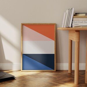 Geometric Wall Art, Mid Century Modern, Mid Century Poster, Mid Century Print, Minimalist Wall Art, Modern Abstract Art, Abstract Art Print image 3