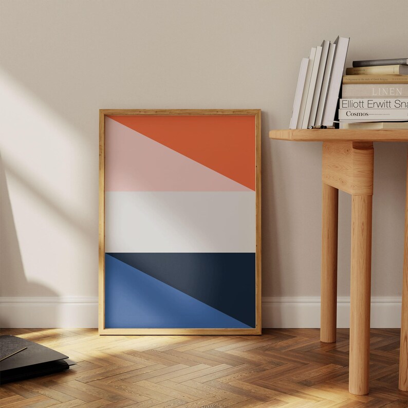 Geometric Wall Art, Mid Century Modern, Mid Century Poster, Mid Century Print, Minimalist Wall Art, Modern Abstract Art, Abstract Art Print image 3