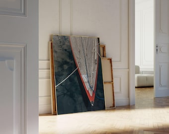 Yacht Sailboat Art Print – Nautical Photography Poster (Digital Download)