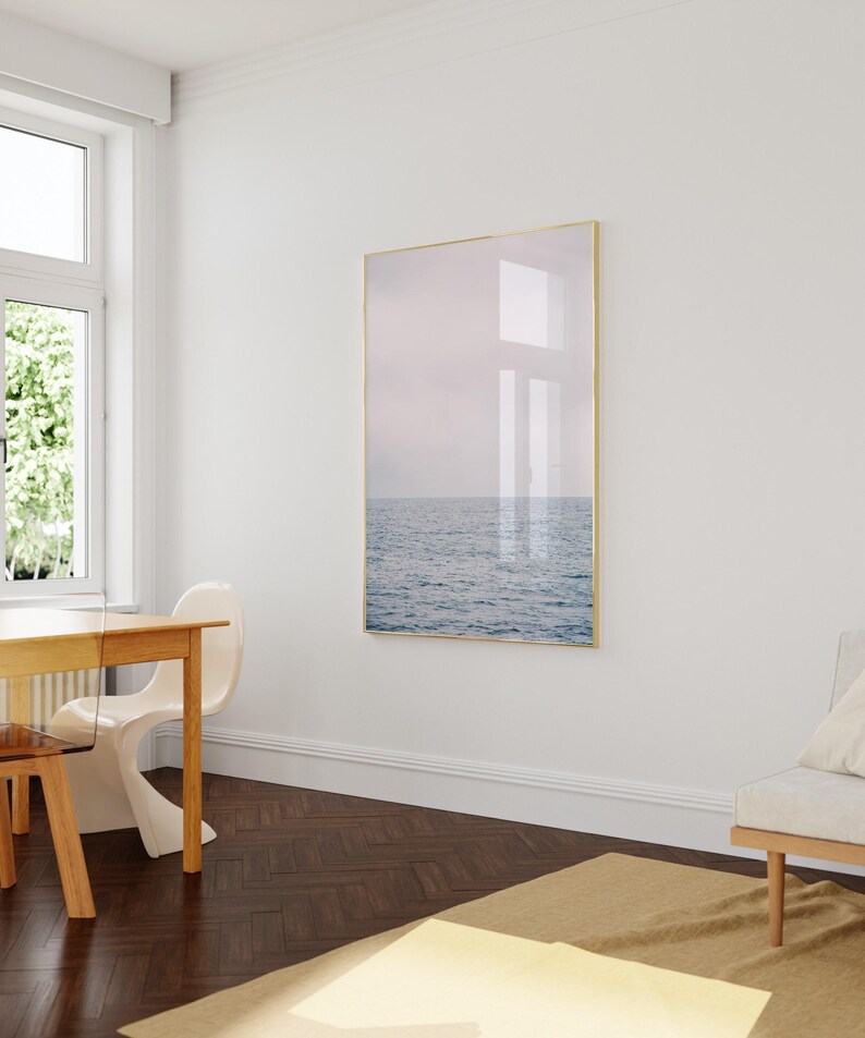 Seascape Photography Print – Calming Ocean Waves, Beach Wall Art (Digital Download) image 3