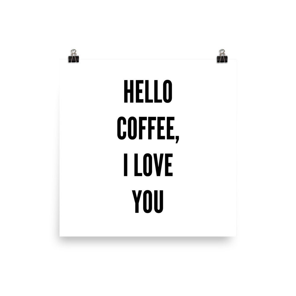 coffee quotes prints coffee sayings wall art kitchen wall