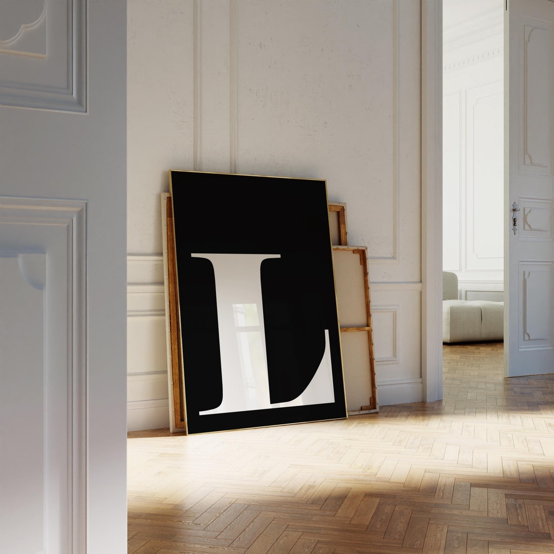 Letter L Poster, Nursery Name Sign, Poster Preppy, Cute Wall Decor ...