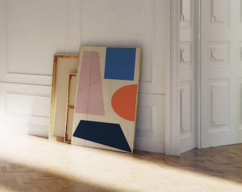 Mid Century Wandkunst, moderne Kunstdrucke, Retro Kunstdruck, abstrakte Wandkunst, Mid Century modern, bunte Wandkunst, lebendige Wandkunst