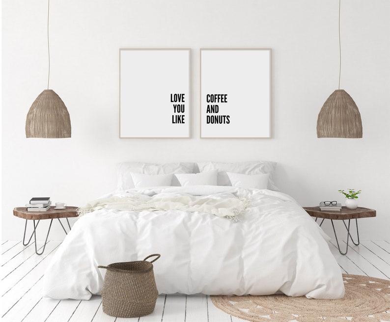 Romantic Wall Art Gallery Wall Decor Bedroom Decor Set of 2 Etsy