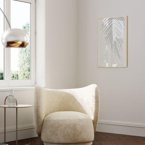 printable wall art in a modern living home