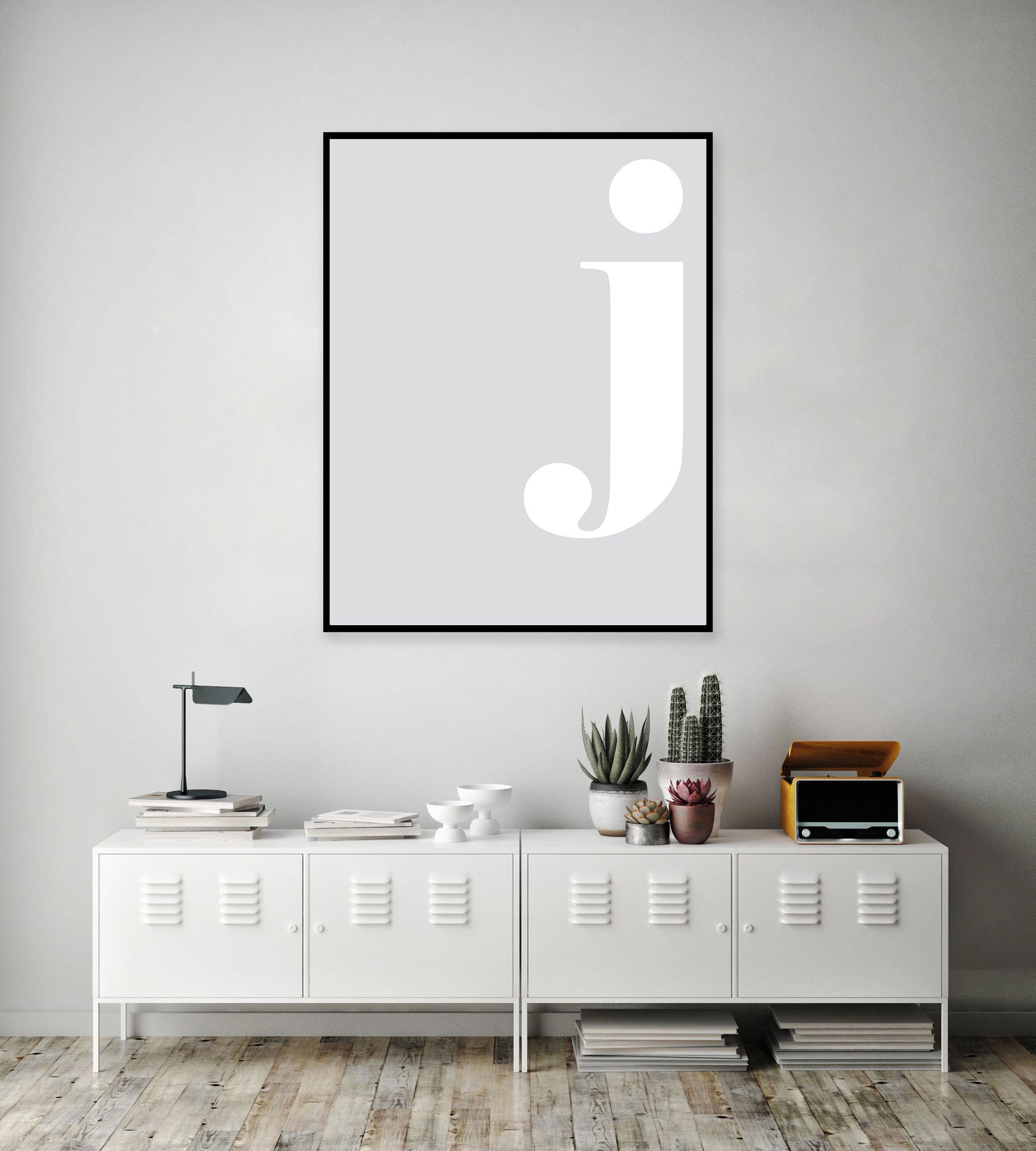 Letter J Wall Art Printable Alphabet Letters Lowercase Etsy