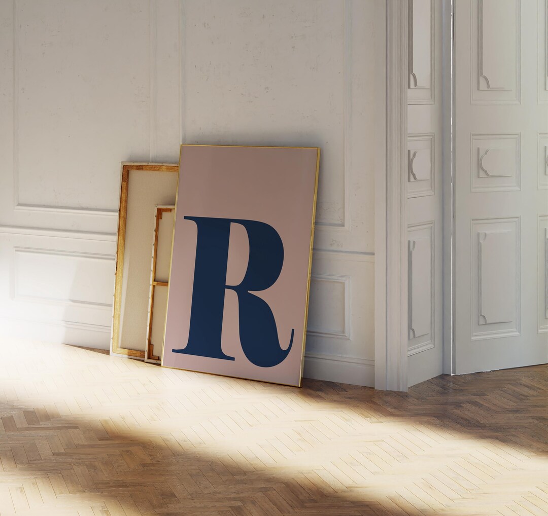 Room Decor With R Letter R Poster, Teen Girl Room Decor, Cute Apartment Decor, Over Bed ...