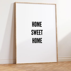 Home Sweet Home Sign, Home Sign, Home Print, Digital Download Art, Housewarming Gift, First Home Gifts, Rustic Wall Decor, Wall Art image 4