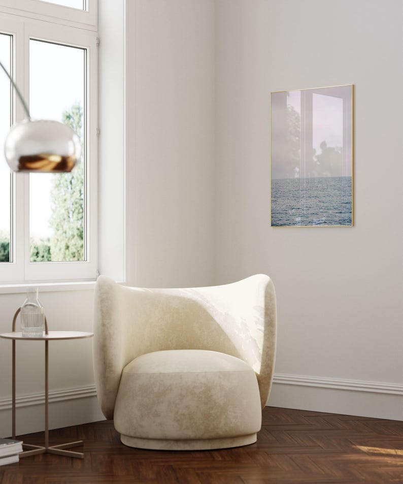 Seascape Photography Print – Calming Ocean Waves, Beach Wall Art (Digital Download) image 4