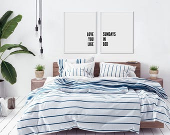 Juego de 2 láminas decorativas románticas para dormitorio, pósteres con frases de amor, láminas de decoración bohemia moderna para parejas.