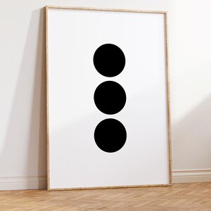 Galerij wanddecoratie, minimalistische muurkunst, Scandinavische kunst, zwart-witte kunst, minimalistische prints, afdrukbare muurkunst, digitale prints afbeelding 5