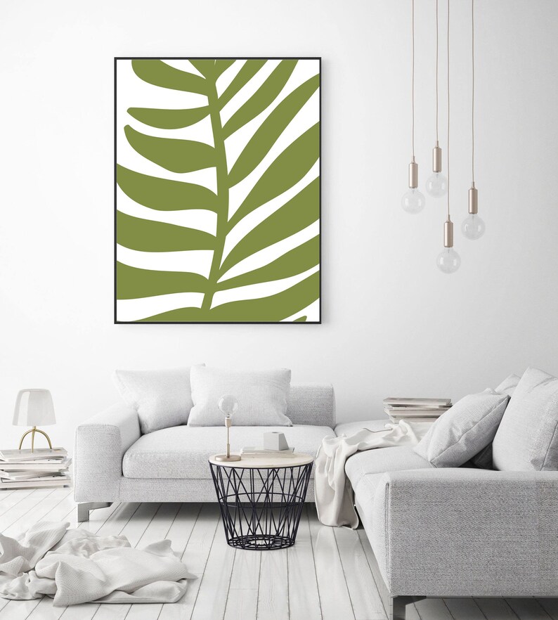 Botanical Print Prints Wall Art Tropical Leaf Print Palm Etsy