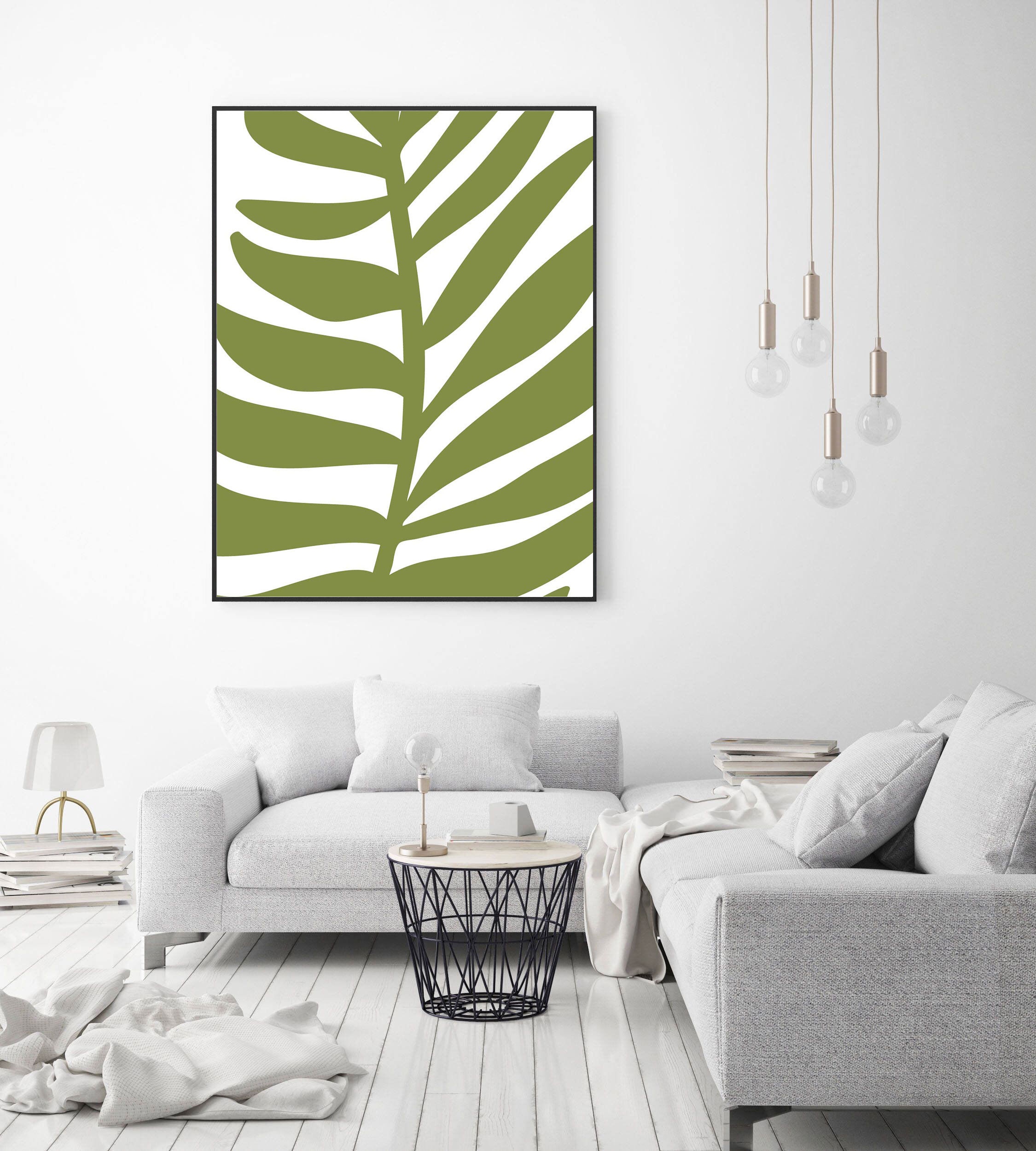 Botanical Print Prints Wall Art Tropical Leaf Print Palm Etsy