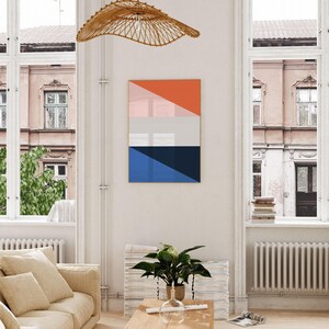 Geometric Wall Art, Mid Century Modern, Mid Century Poster, Mid Century Print, Minimalist Wall Art, Modern Abstract Art, Abstract Art Print image 5
