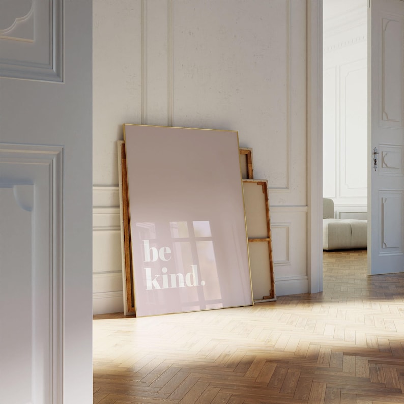 printable wall art in a modern living home