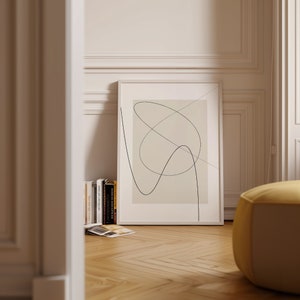 Minimale Linie Zeichnung Kunst - Abstrakte Linie Poster - Kontinuierliche Linie Kunst - Einfache Linie Kunst - Abstrakte Bilder - Neutrale Wand Kunst