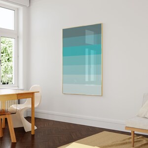 Sky Blue Wall Art Blue Prints Wall Art Blue Abstract Art image 4