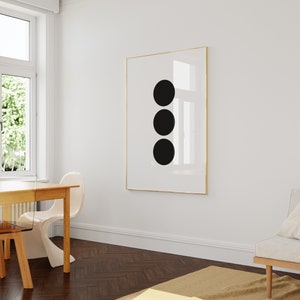 Galerij wanddecoratie, minimalistische muurkunst, Scandinavische kunst, zwart-witte kunst, minimalistische prints, afdrukbare muurkunst, digitale prints afbeelding 2