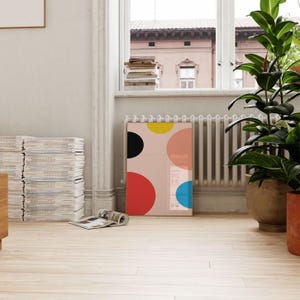 Colorful Posters - Scandi Wall Art - Bright Wall Art - Circle Print - Geometric Pictures - Bright Modern Art - Minimalist Art image 2