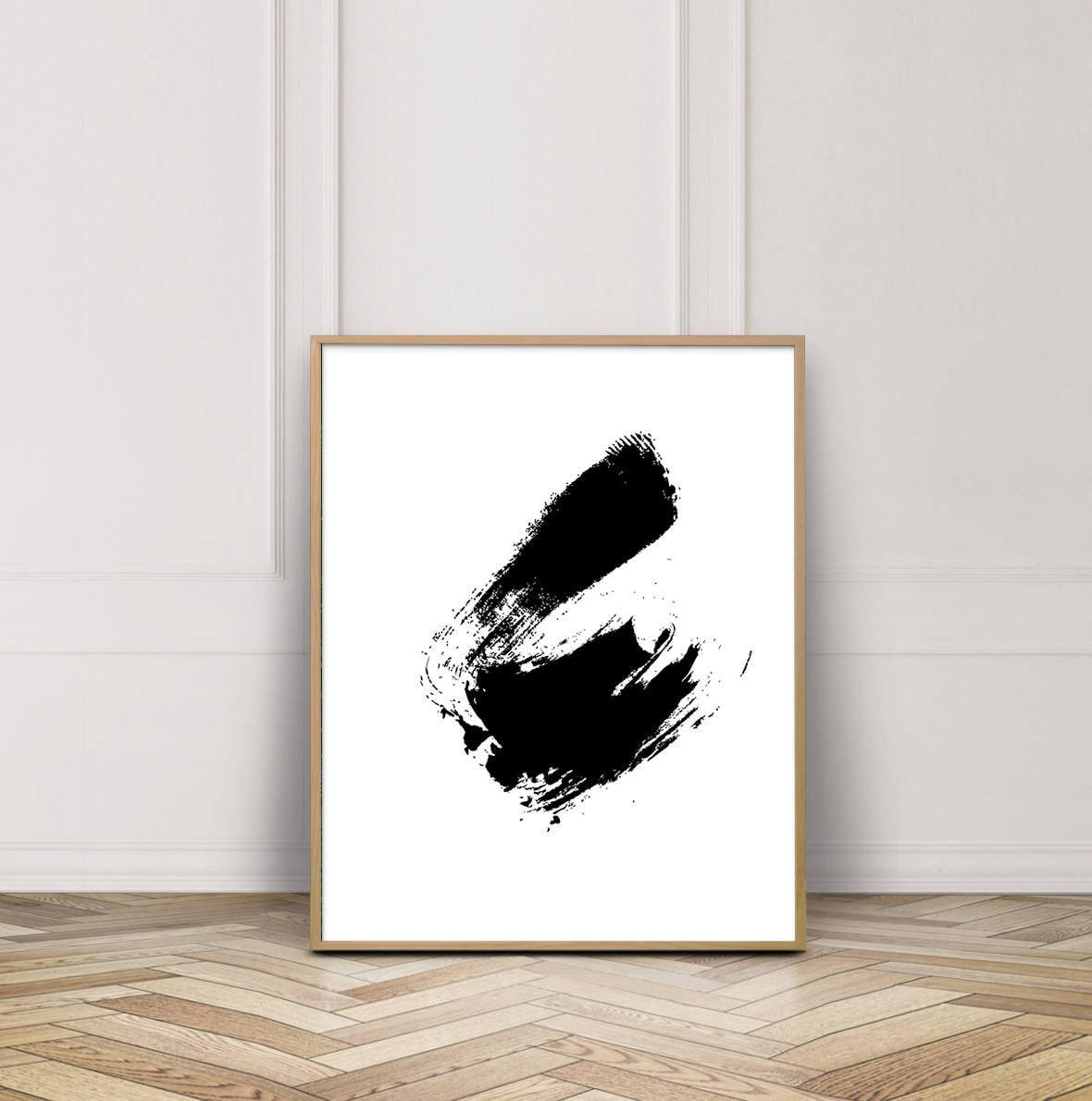 Black and White A5 Abstract Art Print Minimalist Modern | Etsy