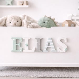 Wooden letters for Toy Box , Nursery wall name sign, Custom Wall Decor,
