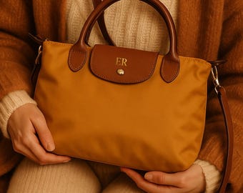 bandoulière en nylon personnalisé | Porte-monnaie à monogramme Initial