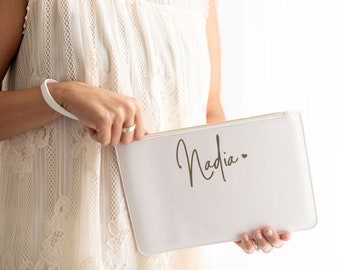 Bolso clutch blanco bolso clutch personalizado bolso clutch bolso dama de honor