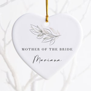 Mom Wedding Gift, Mother of the Bride Gift - Personalized Heart gift - Mom - mom wedding Keepsake gift