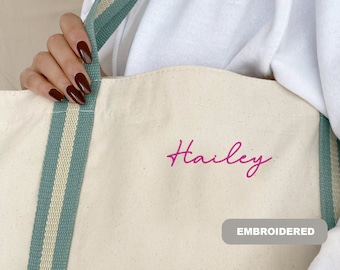 Custom Embroidered Organic Cotton Canvas Tote Bag
