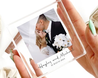Personalized Wedding Picture Frame, Engraved Anniversary Gift