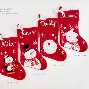 Roter Weihnachtsstrumpf Personalisierter Weihnachtsstrumpf