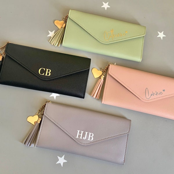 Monogrammed Wallet Etsy