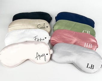 Satin Augenmaske, Satin Augenmaske, Brautjungfer Geschenkbeutel, Haargummi, Brautjungfer Geschenkset, Brautjungfer Antrag