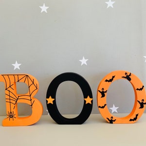 Halloween decor, halloween letters, halloween sign, halloween decorations image 1