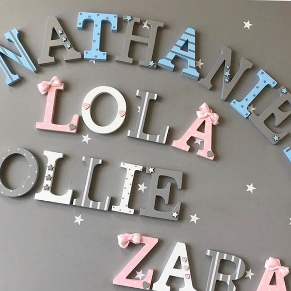 wooden letters for nursery,holzbuchstaben, wall letters, nursery wall letters, name sign nursery, baby wall letters, wooden name plaque