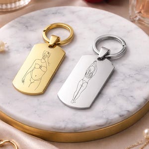 Personalisierter Foto-Schlüsselring, Geschenkset zum Valentinstag