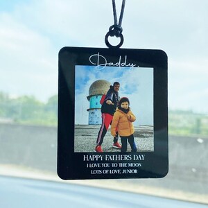 Custom Photo Car Ornament: Personalized Car Tag Gift