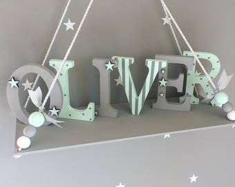 wooden letters for kids room