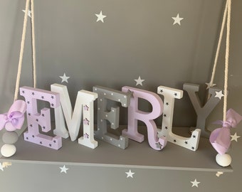 wooden letters for kids room